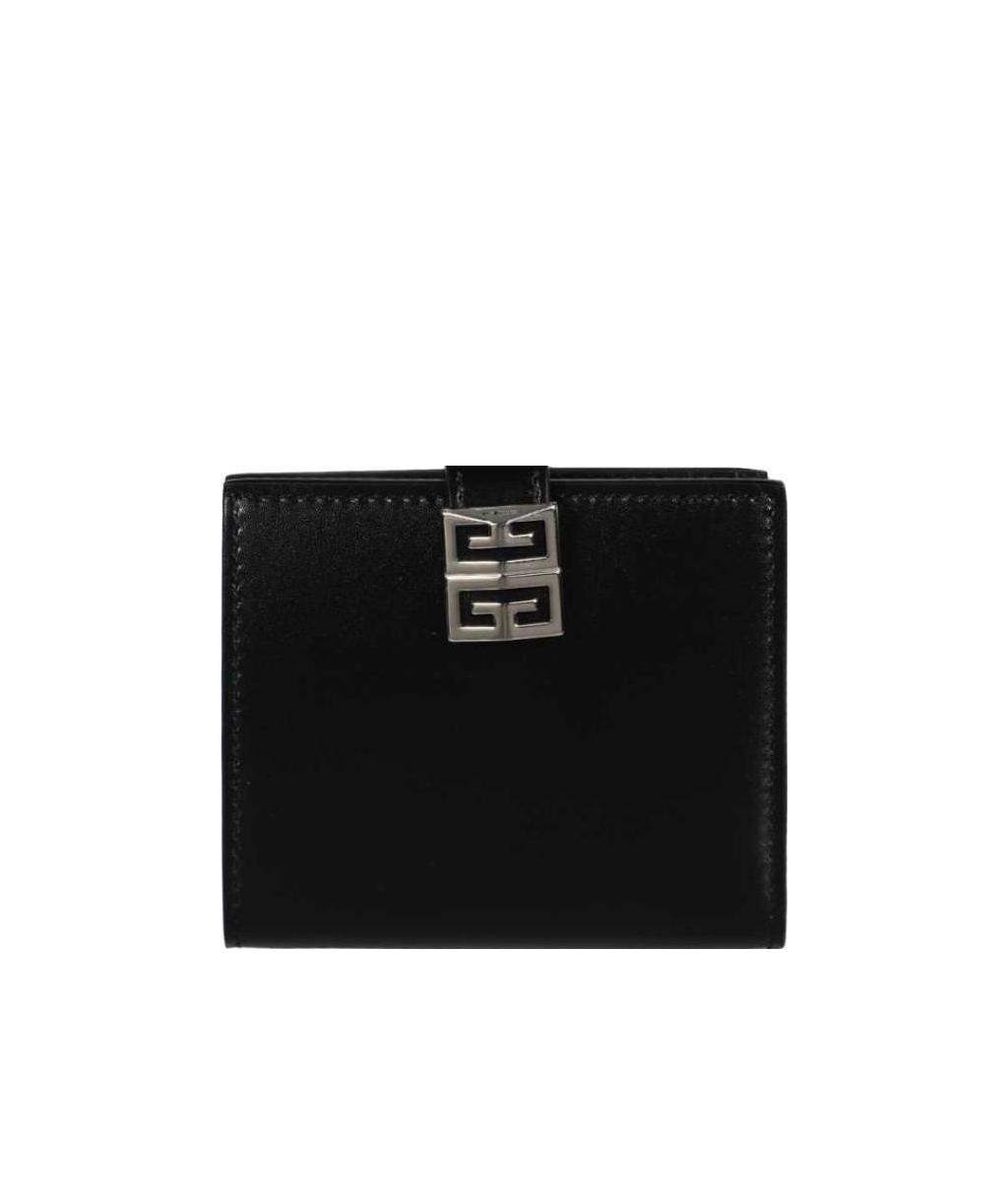 Givenchy Folded Leather Wallet In Black