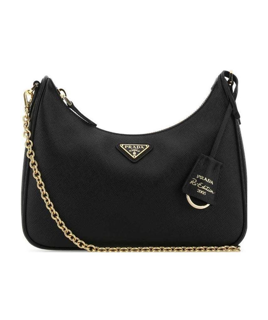 Prada Re-edition Mini Bag Aus Samt In Black