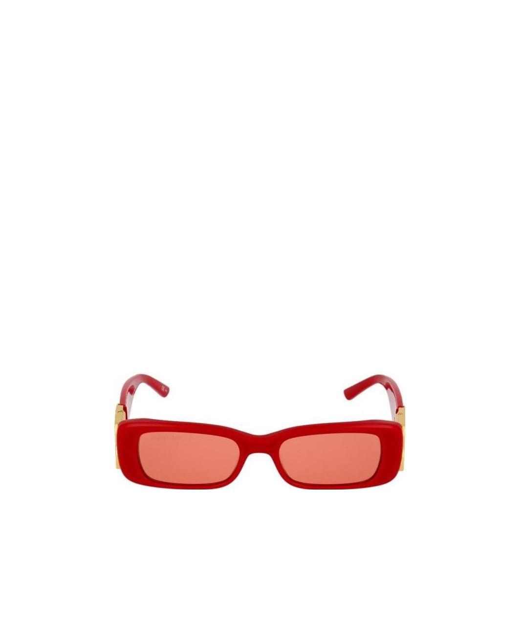 Balenciaga Acetate Red Sunglasses In Red