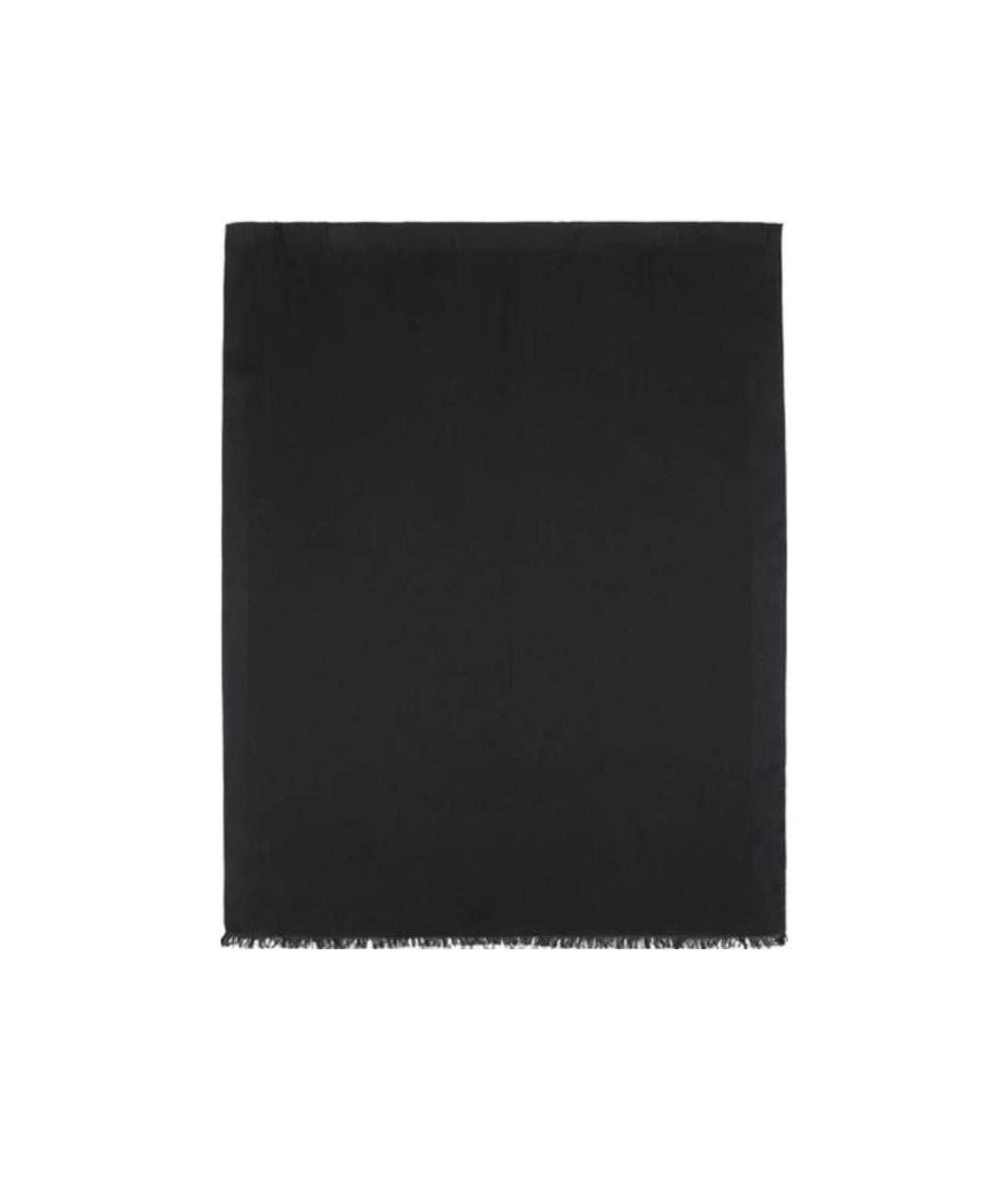 Armani Collezioni Logo Scarf In Black
