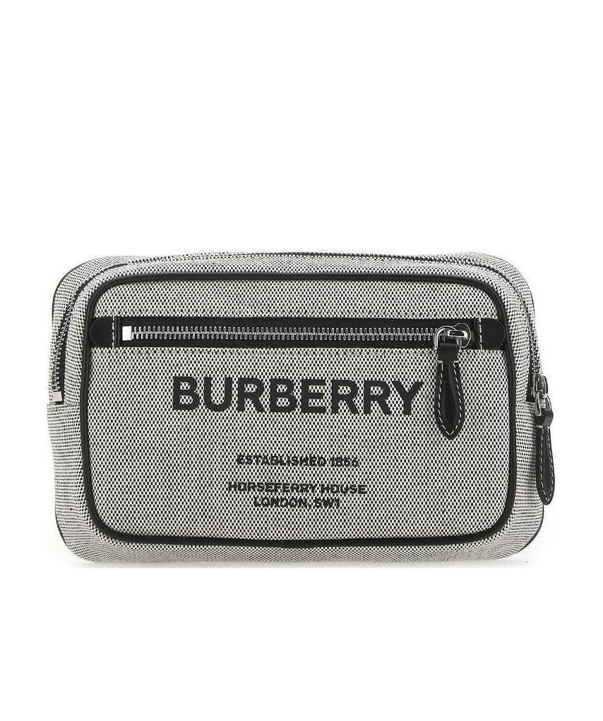 Burberry Horseferry Print Belt Bag In Gray