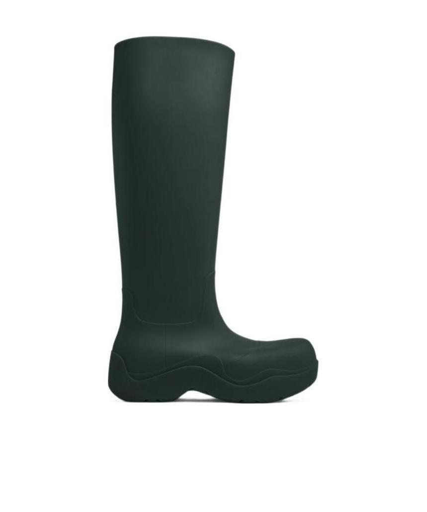 Bottega Veneta Puddle Rubber Knee-high Boots In Green