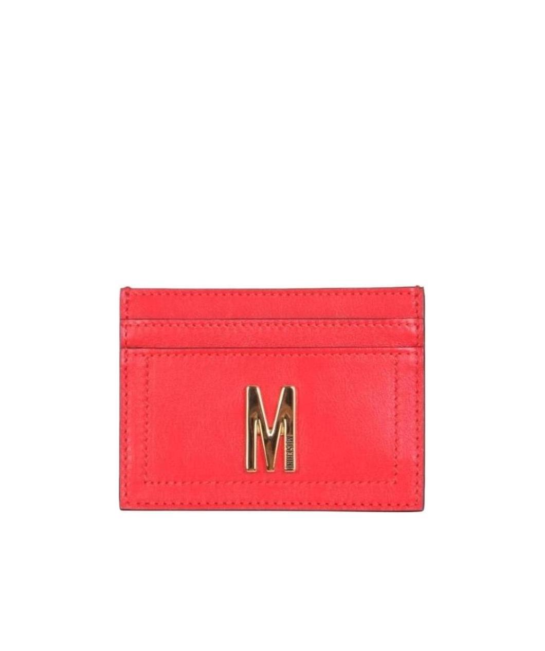 Moschino Logo Signage Clip In Red