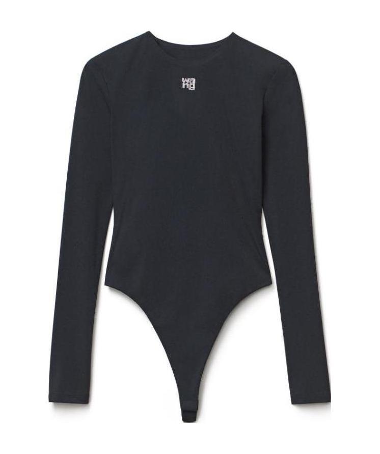 ALEXANDER WANG LOGO-PRINT BODYSUIT 