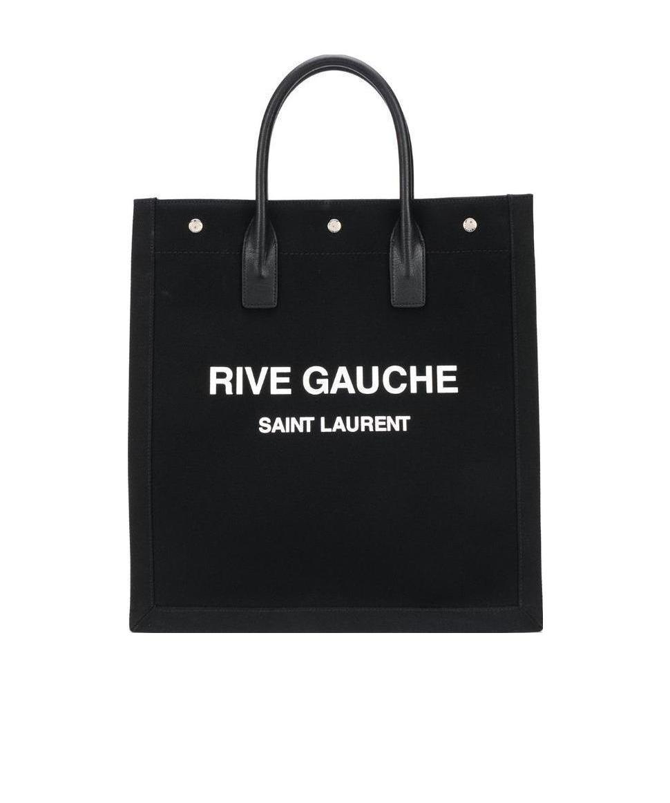 Saint Laurent Men Rive Gauche Tote Bag In Black