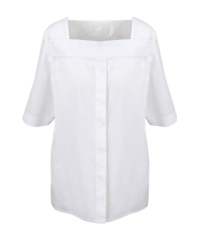 Givenchy Pleated Cotton Poplin Top