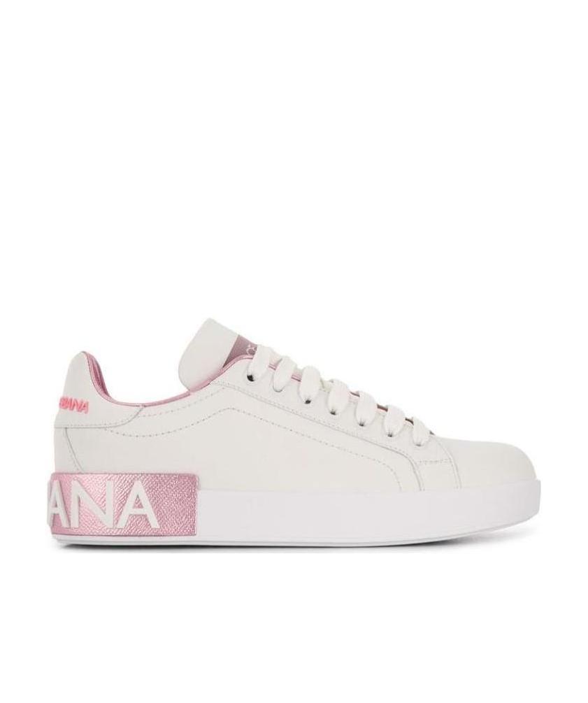 Shop Dolce & Gabbana Portofino Low-top Sneakers In White