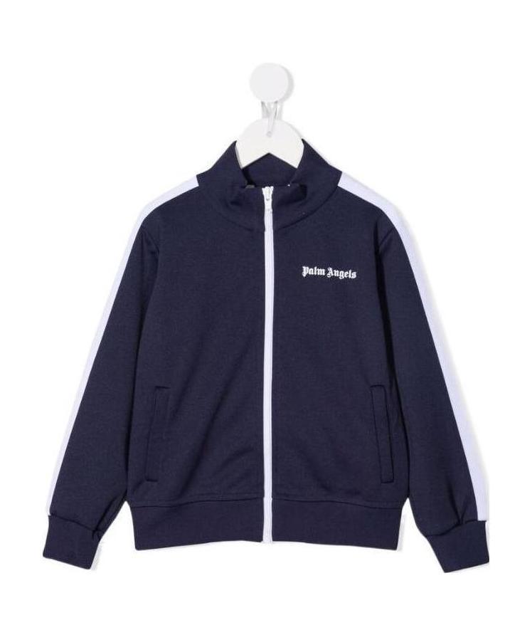 Palm Angels Side Stripe Zip Jacket In Black