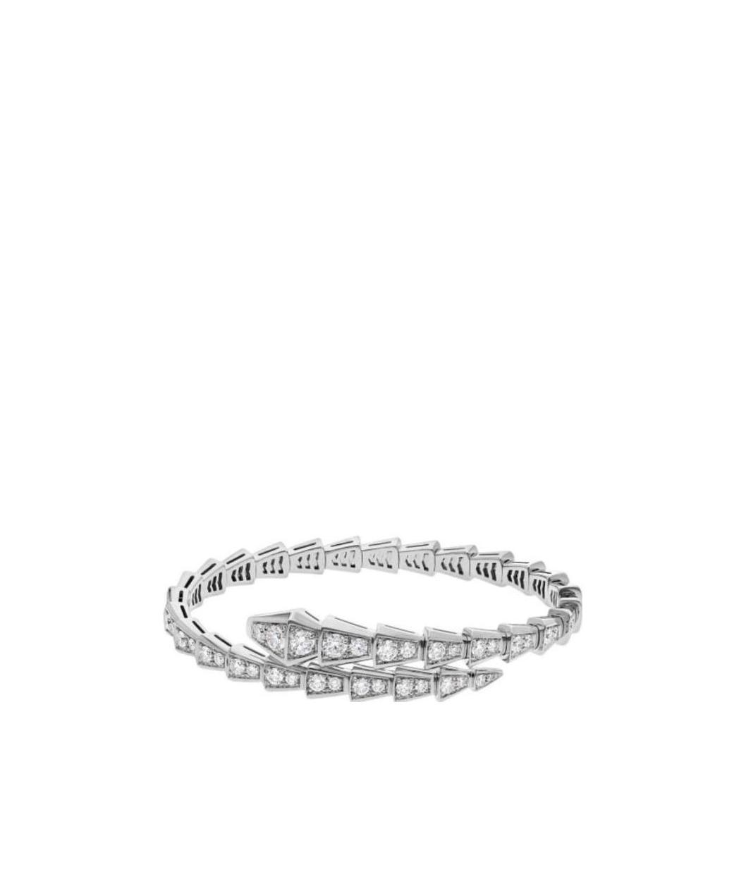 Bvlgari Snake Set With Diamond Bracelet In White