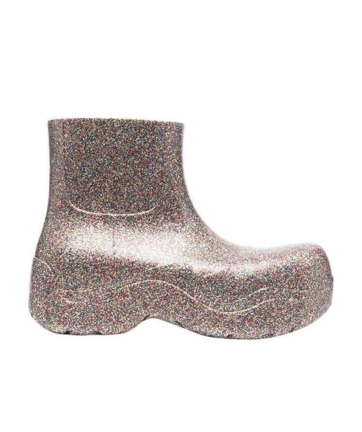 BOTTEGA VENETA PUDDLE GLITTER BOOTS