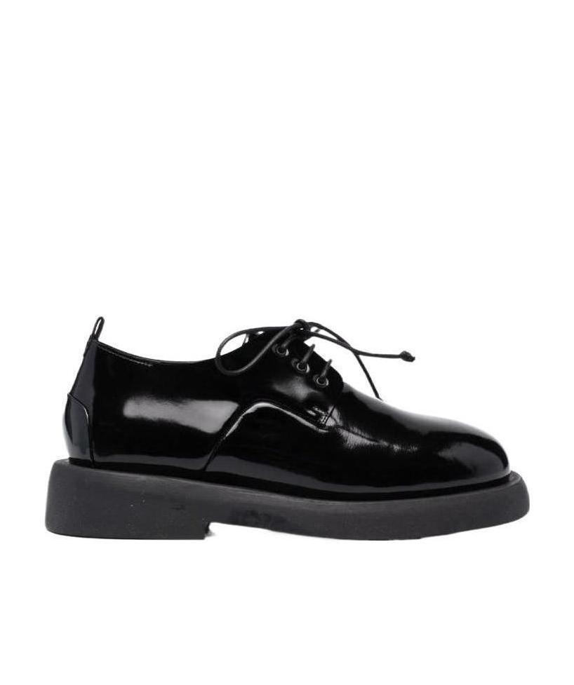 Marsèll Round Head Lace Up Derby Shoes In Black