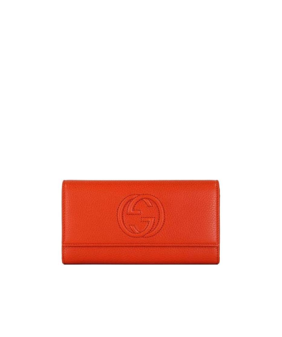 Gucci Gg Decorated Wallet In Red