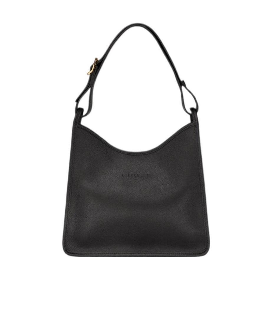 Longchamp Sac Porté Épaule M Le Foulonné In Black