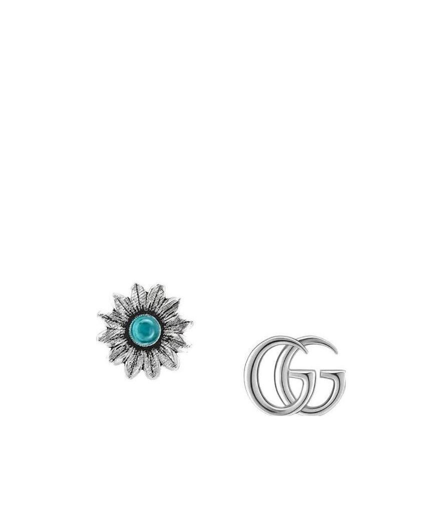 Gucci Double G Flower Stud Earrings