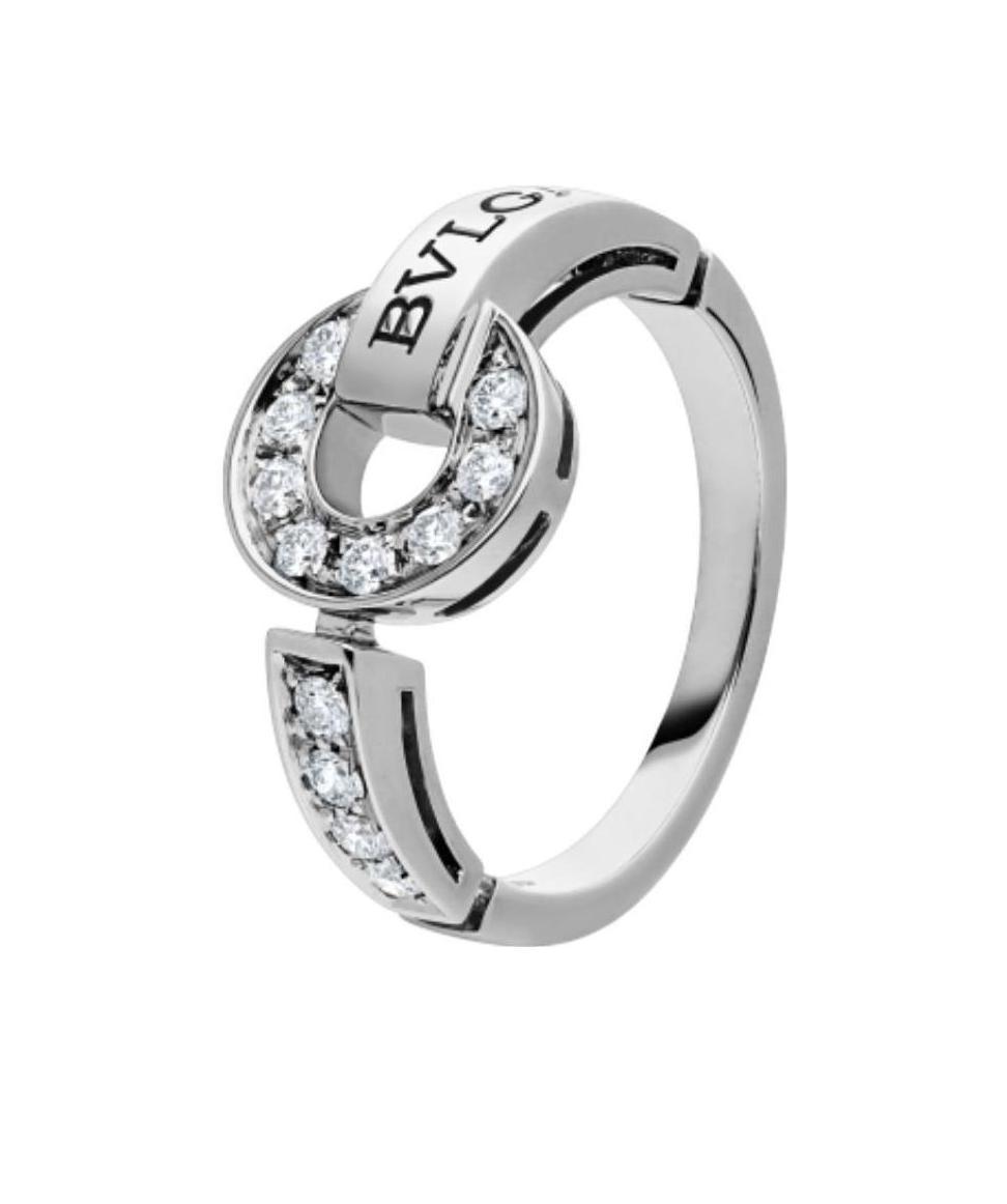 Bvlgari Diamond Ring In Gray