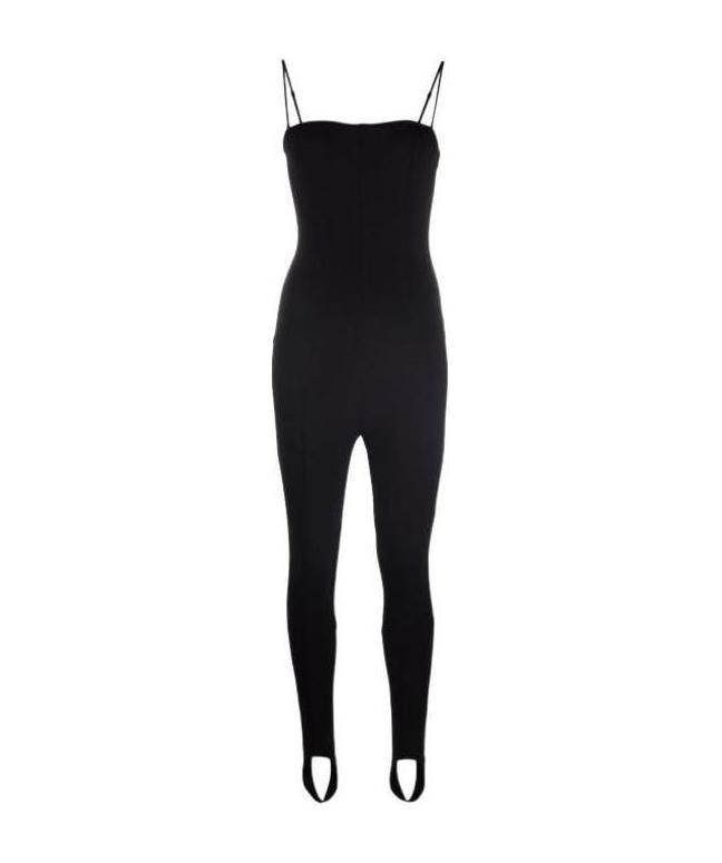 AMINA MUADDI STIRRUP-CUFF FITTED BODYSUIT