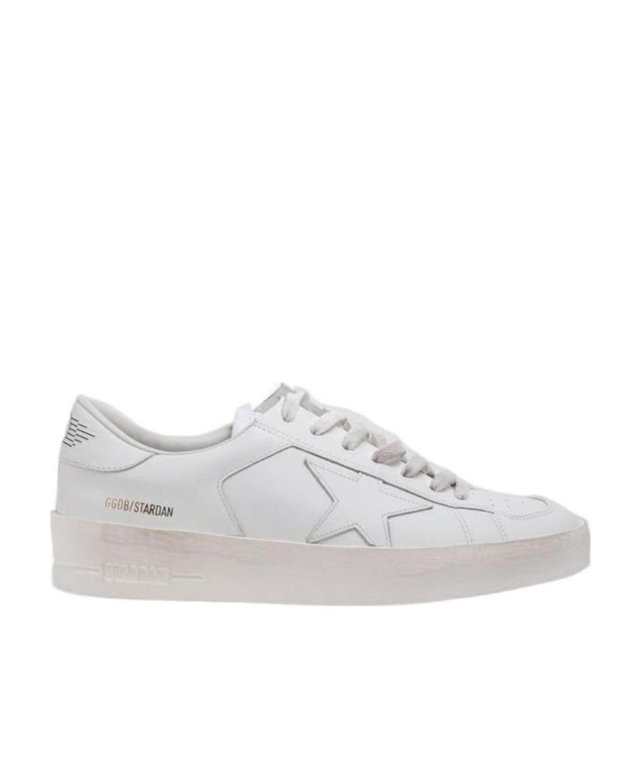 Golden Goose Deluxe Brand Men White Leather Stardan Sneakers In Multi