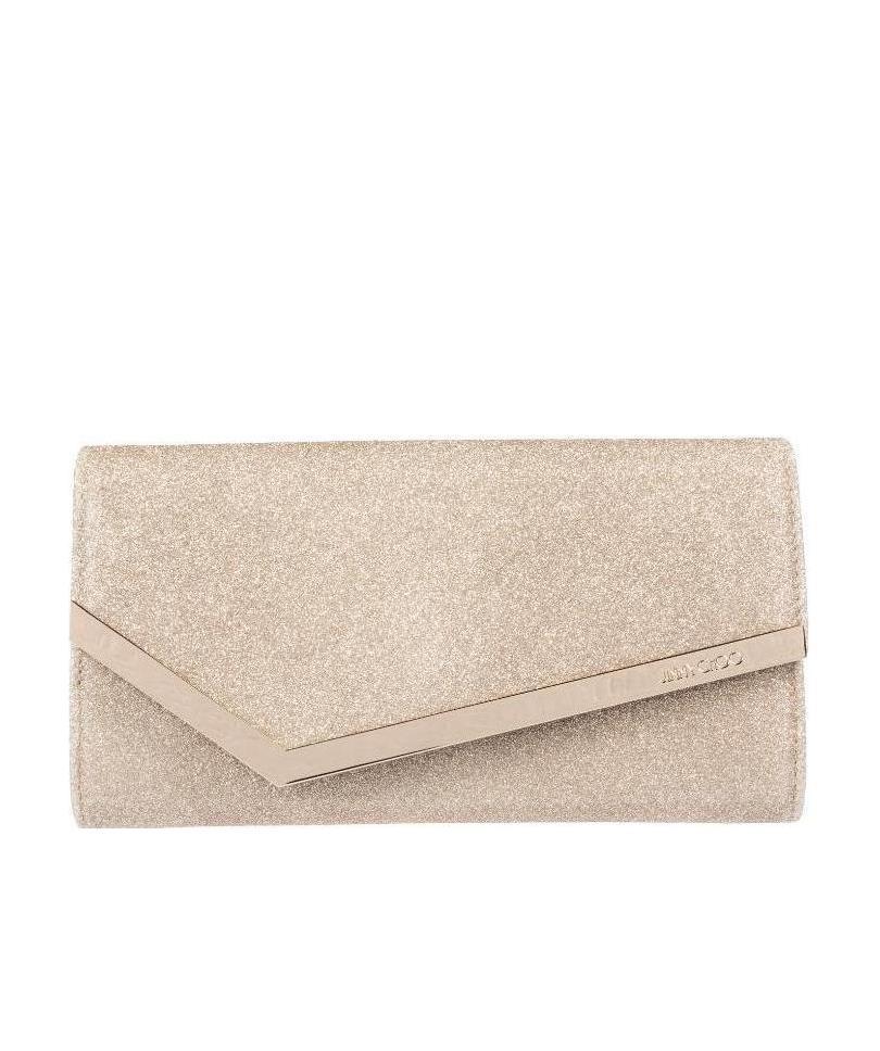 Jimmy Choo Emmie Clutch In Nude