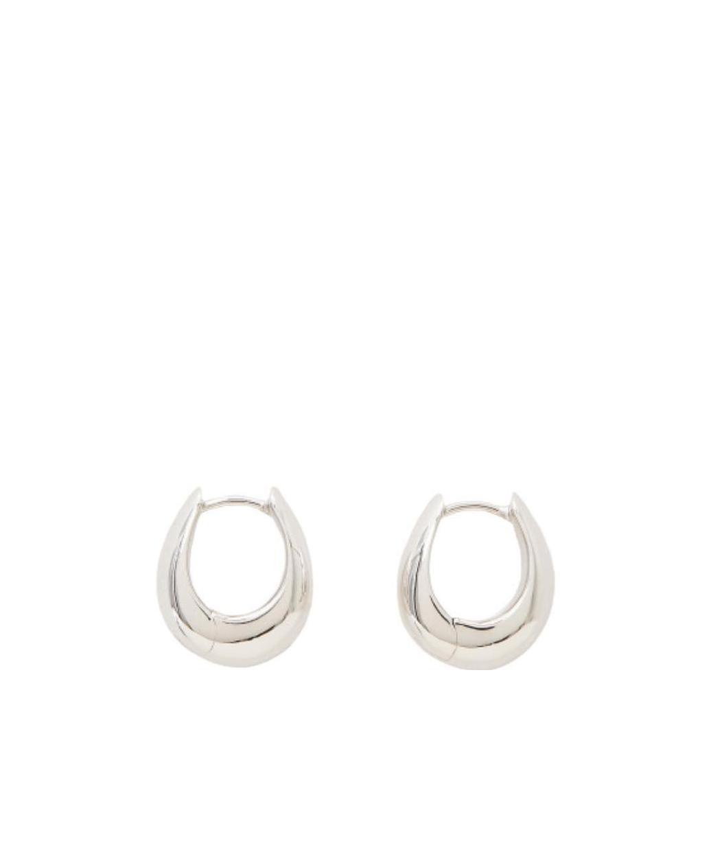 Tom Wood Logo Earring In White
