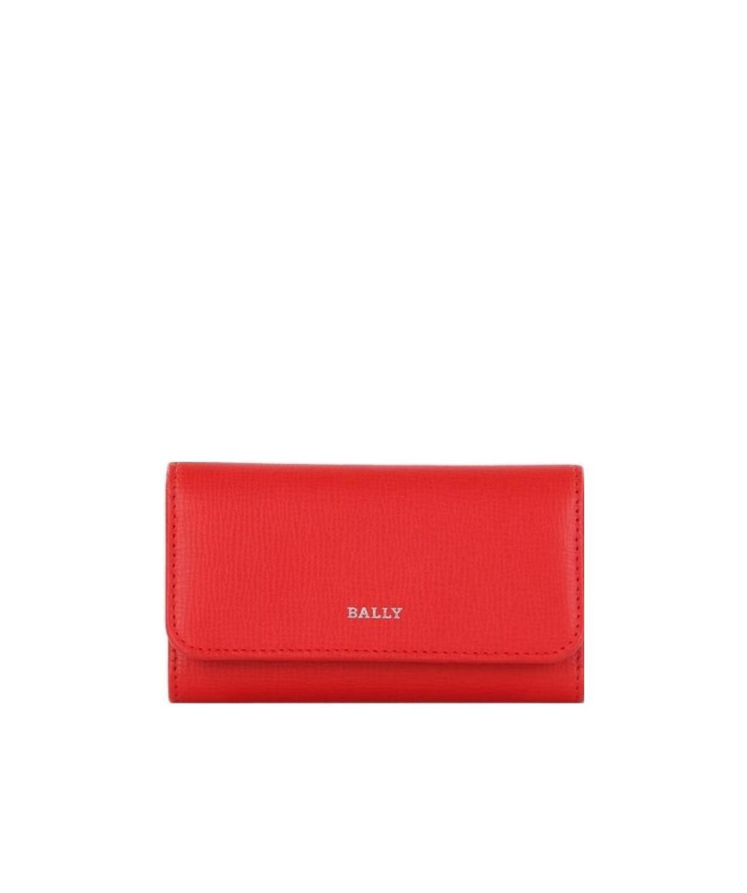Shop Bally Logo Details Key Bag In Red