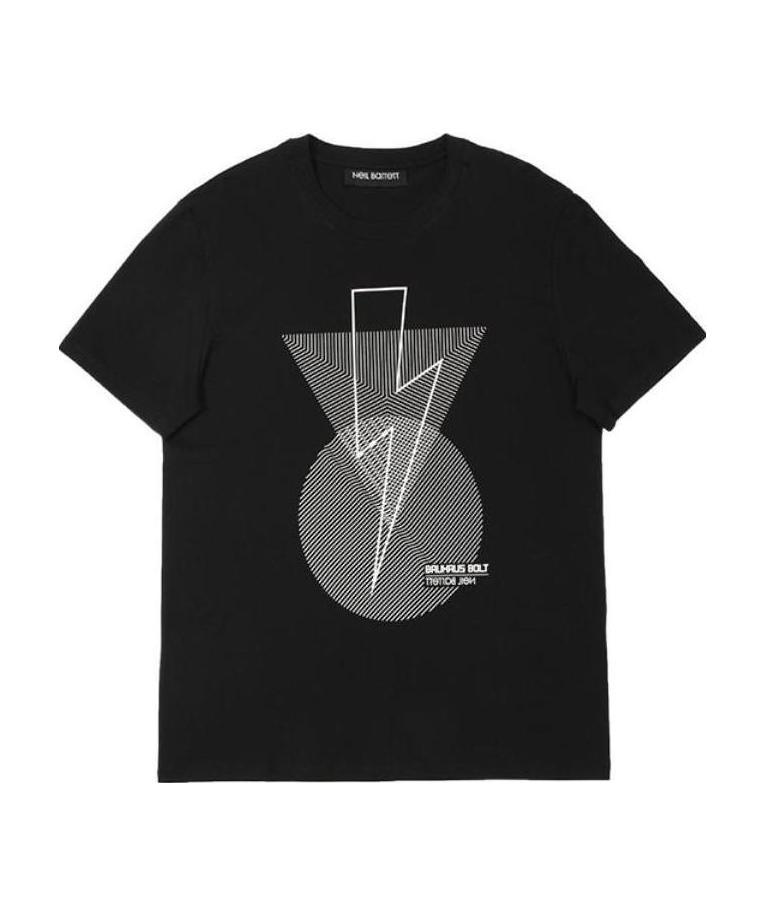 Neil Barrett Lightning Pattern T-shirt In Black