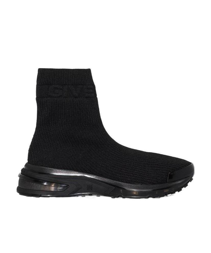 Givenchy Sock-style Logo Sneakers In Black