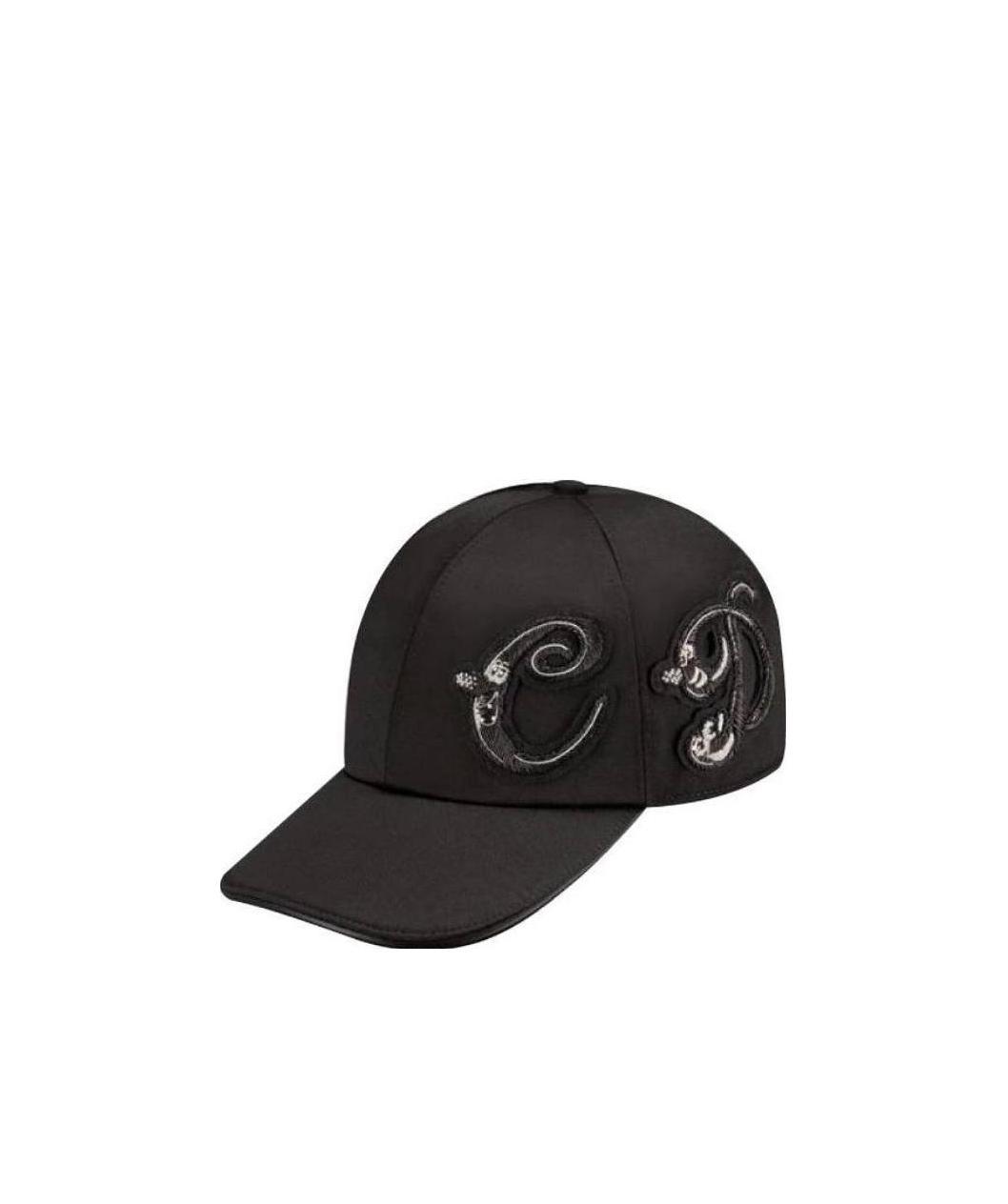 Dior Logo Baseball Hat In Black