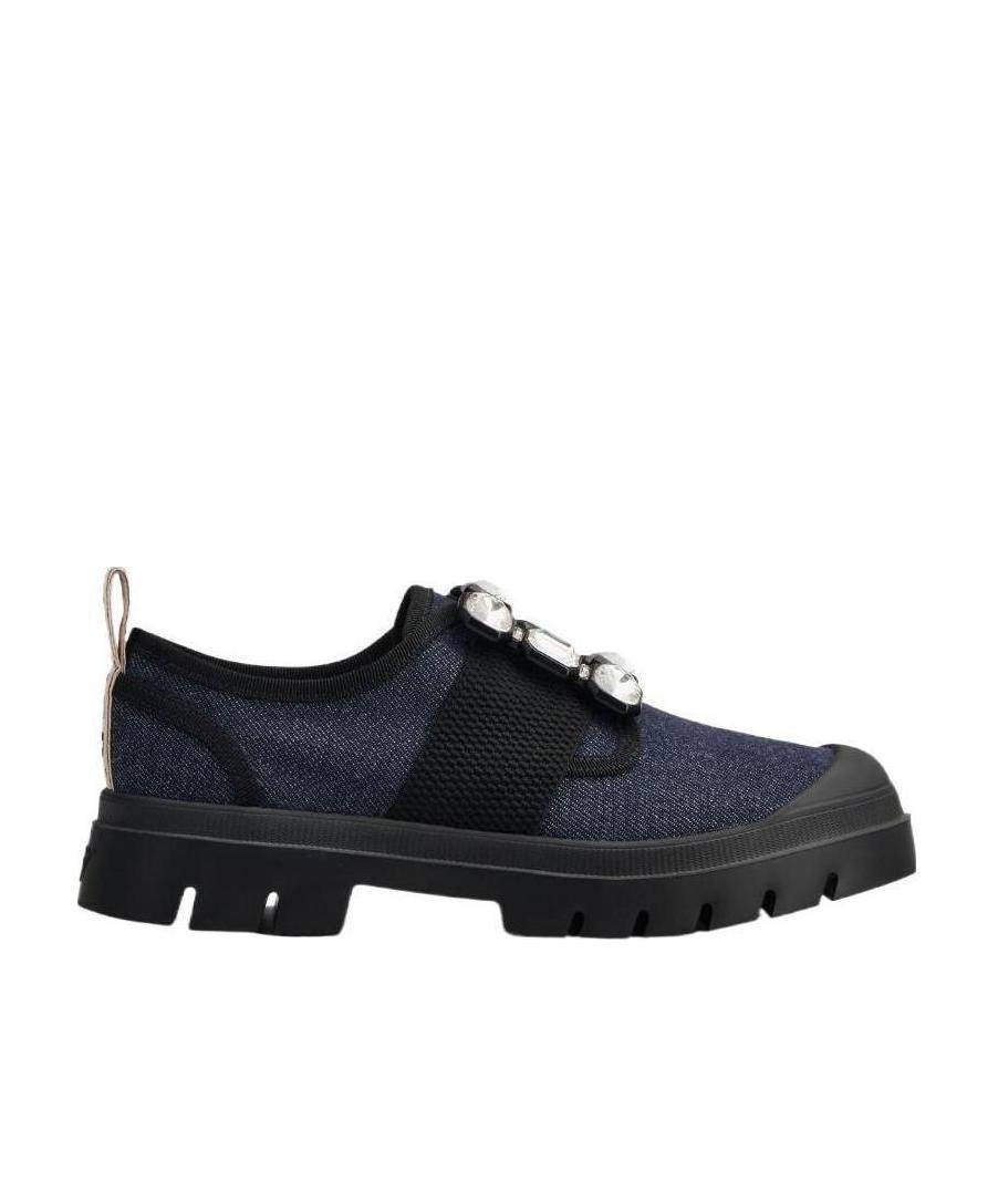 Roger Vivier Drill Button Detail Casual Sneakers In Multi