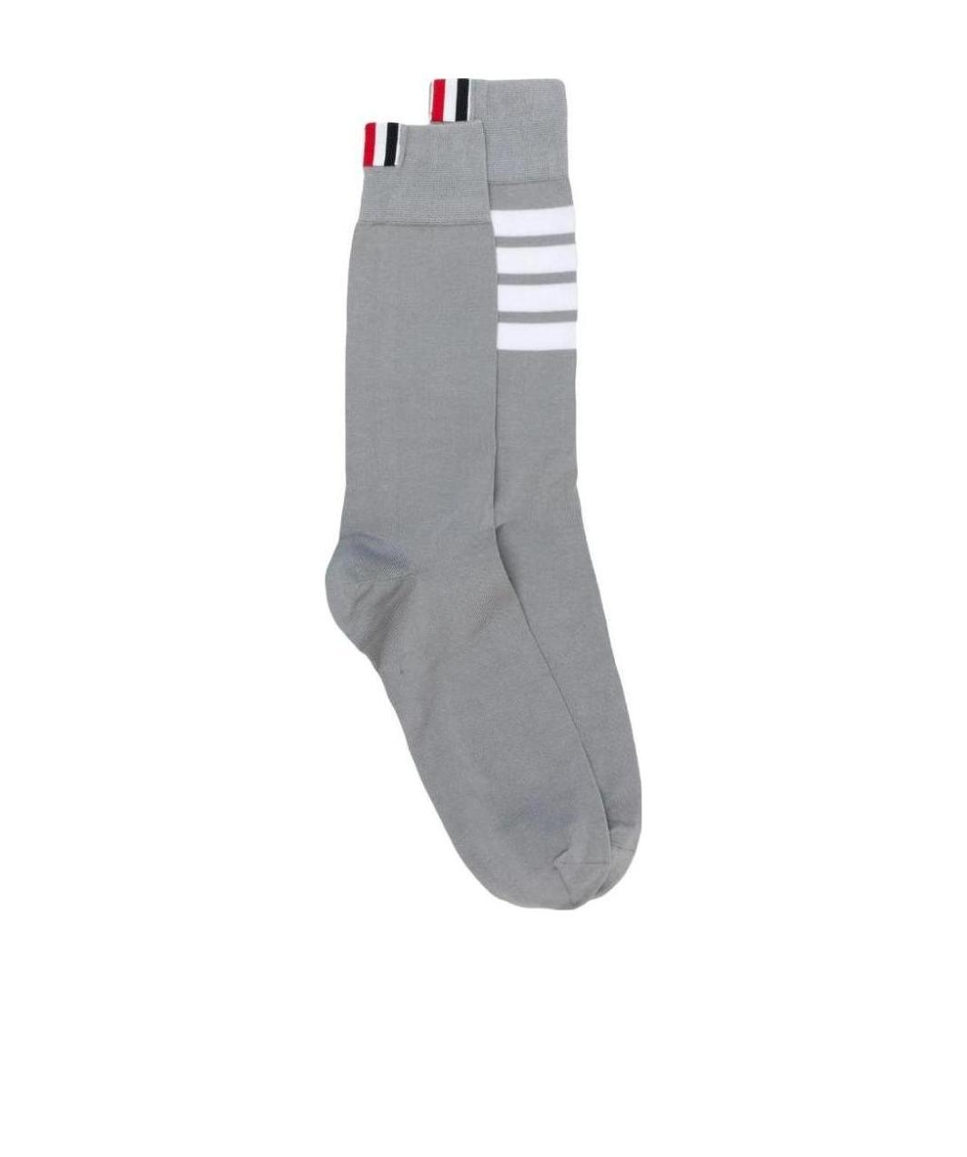 Shop Thom Browne 4-bar Mid-calf Socks In Black