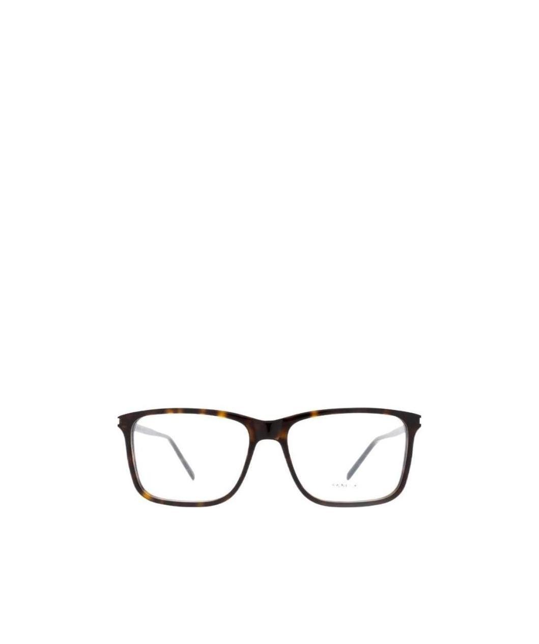 Saint Laurent Tortoiseshell-effect Glasses In Black