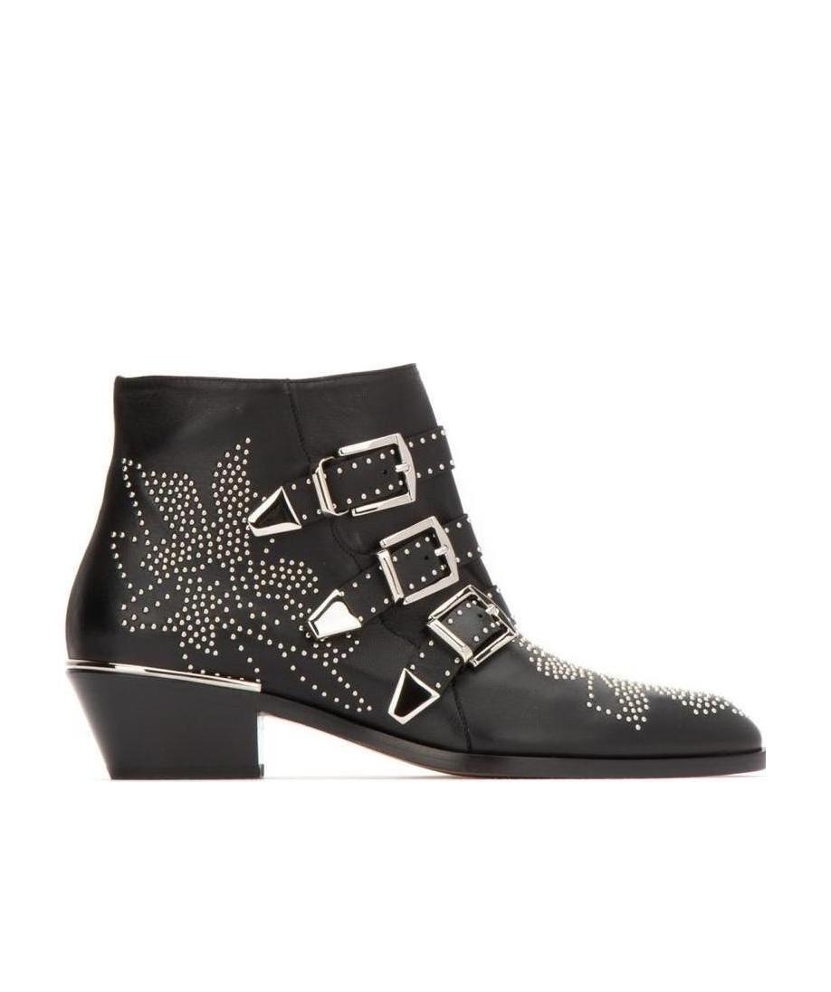 CHLOÉ SUSANNA 30MM STUDDED ANKLE BOOTS