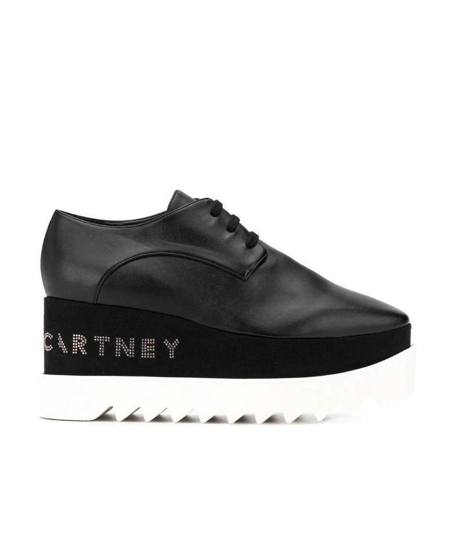 Stella Mccartney Lace-up Elyse In Black