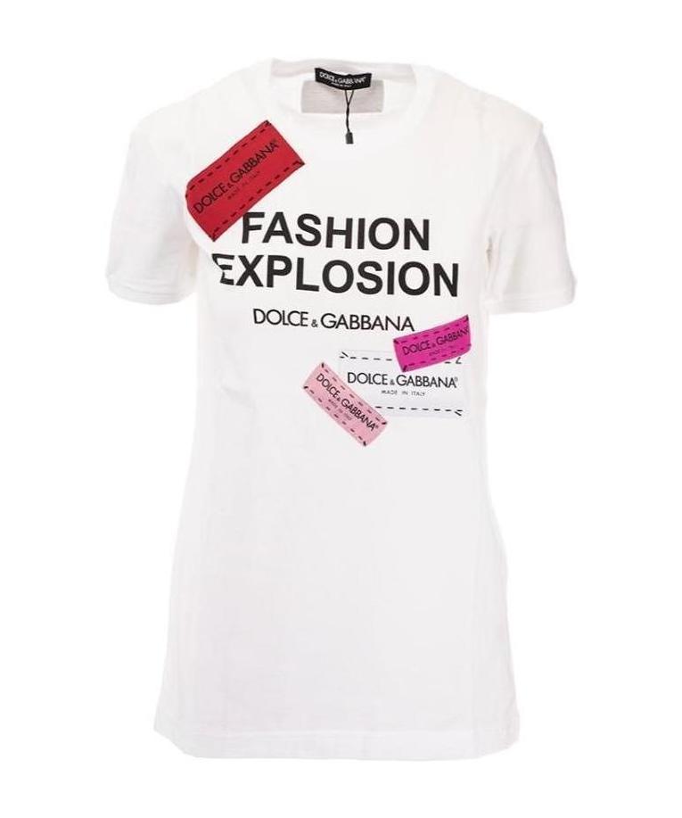 Dolce & Gabbana Logo Printed T-shirt In White
