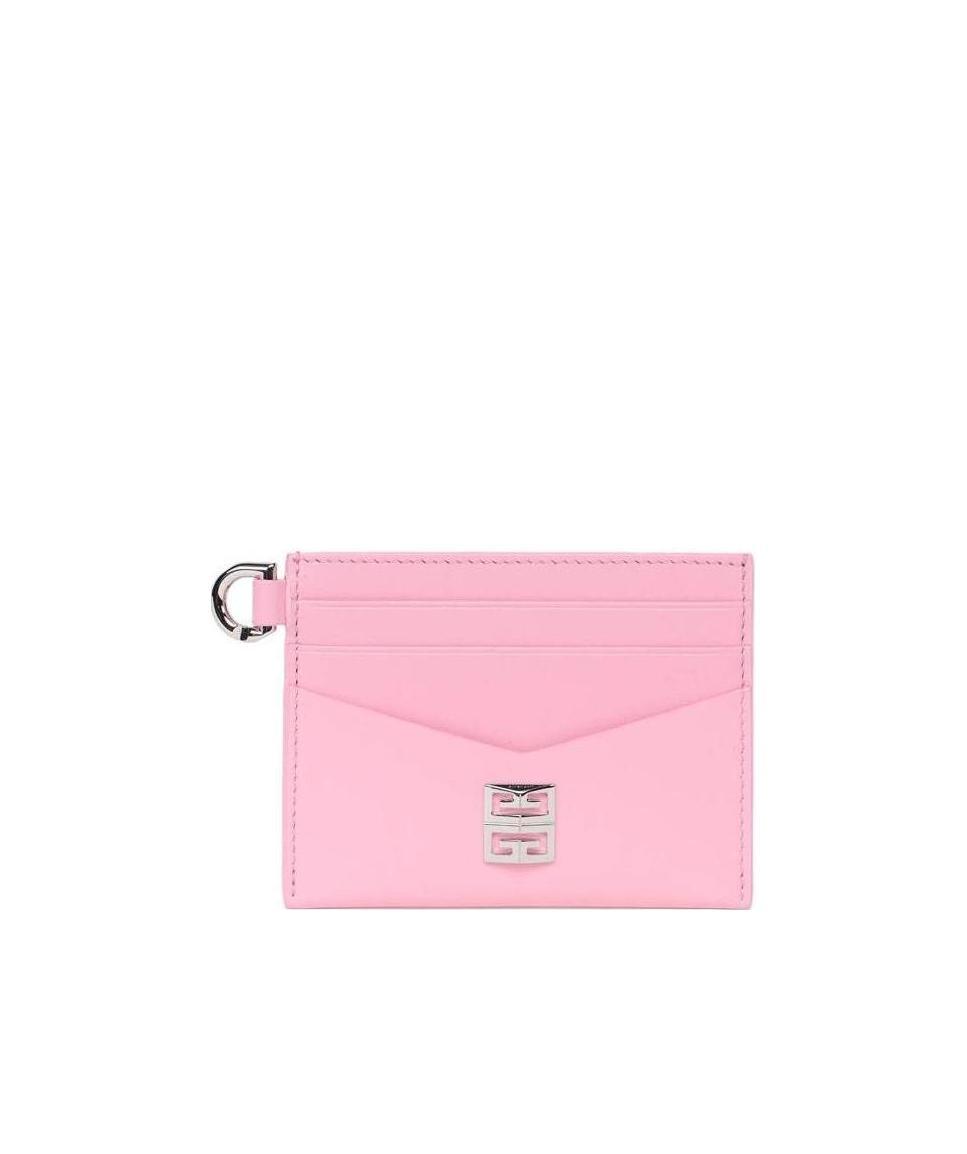 Givenchy 4g Cardholder Wallet In Pink