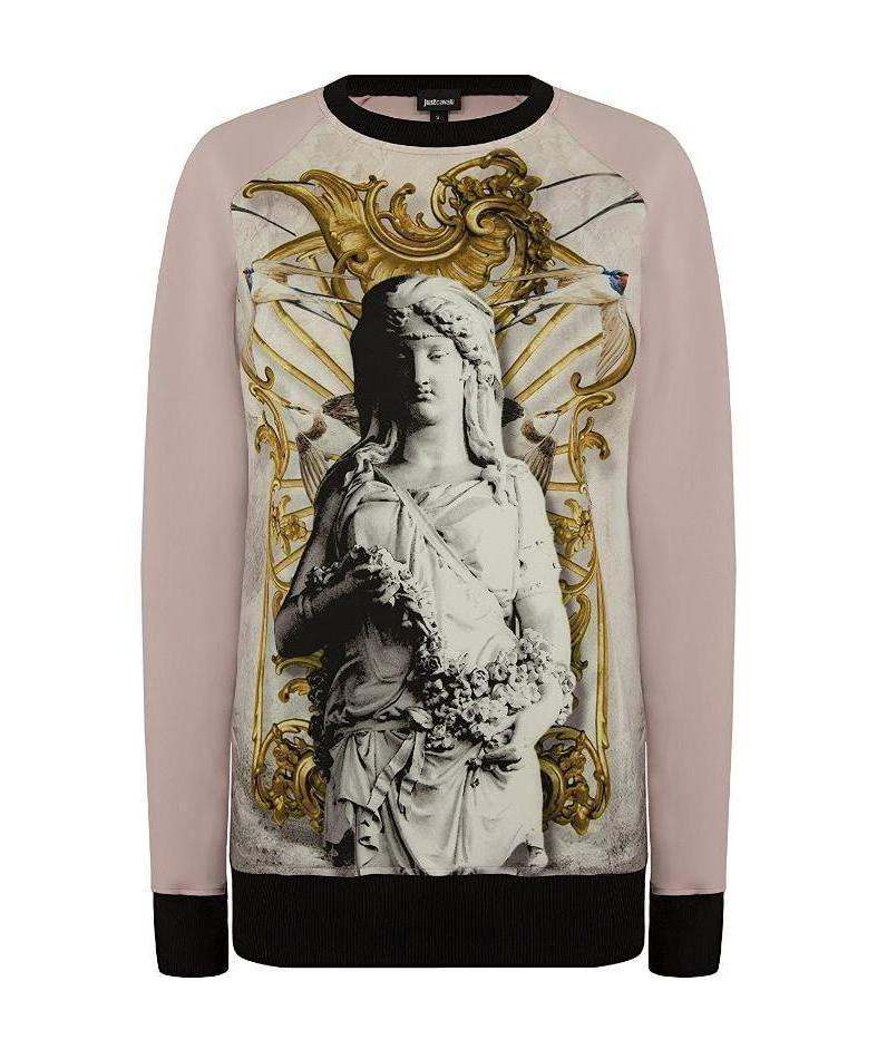 Just Cavalli Sports Sweater In Nude