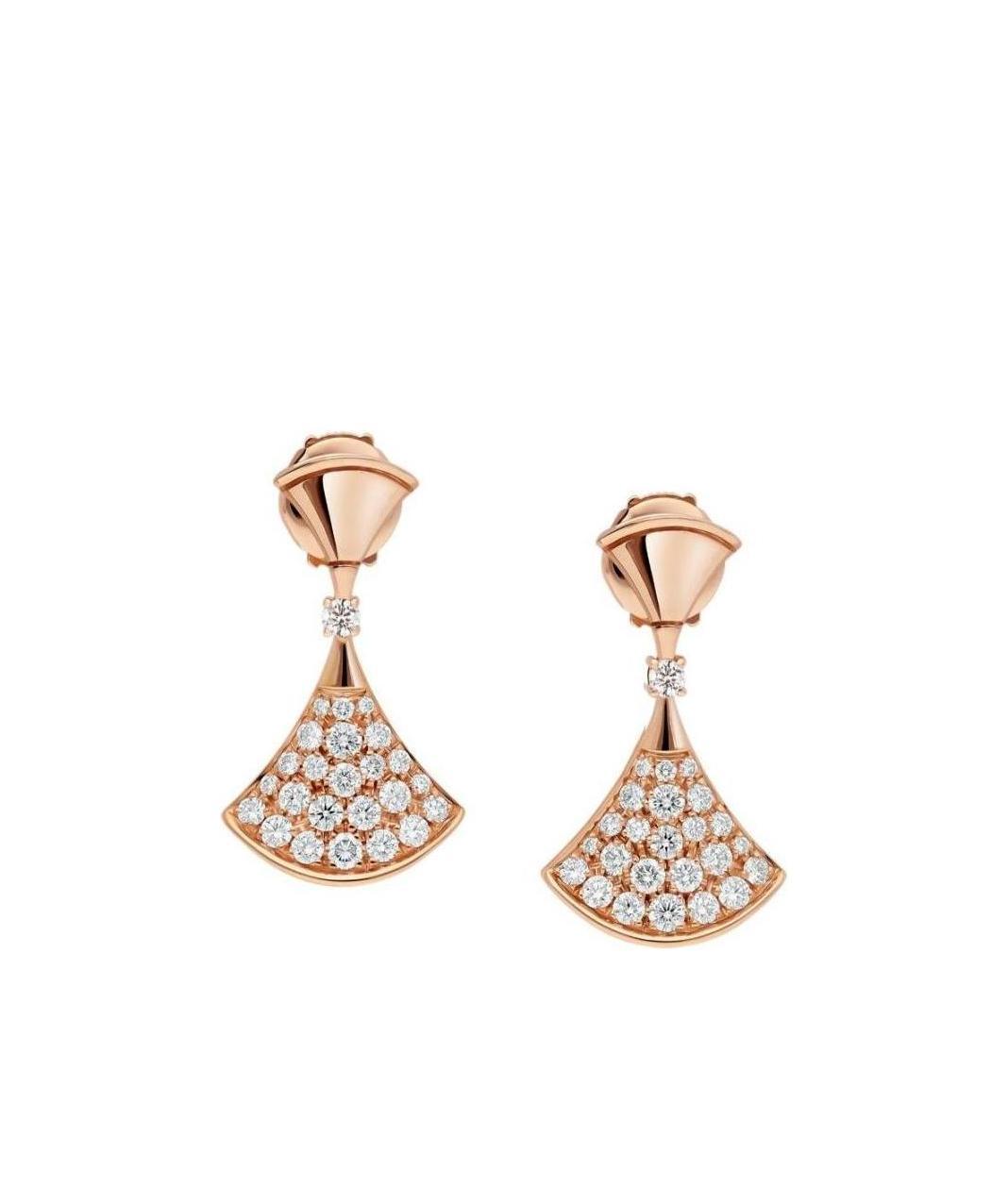 Bvlgari Logo Earrings In Yellow