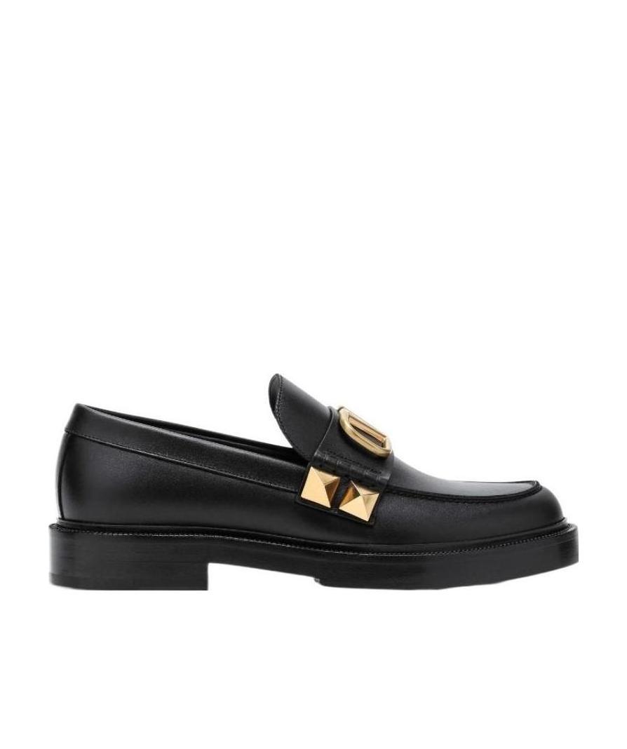 VALENTINO GARAVANI VALENTINO VLOGO PLAQUE SLIP-ON LOAFERS