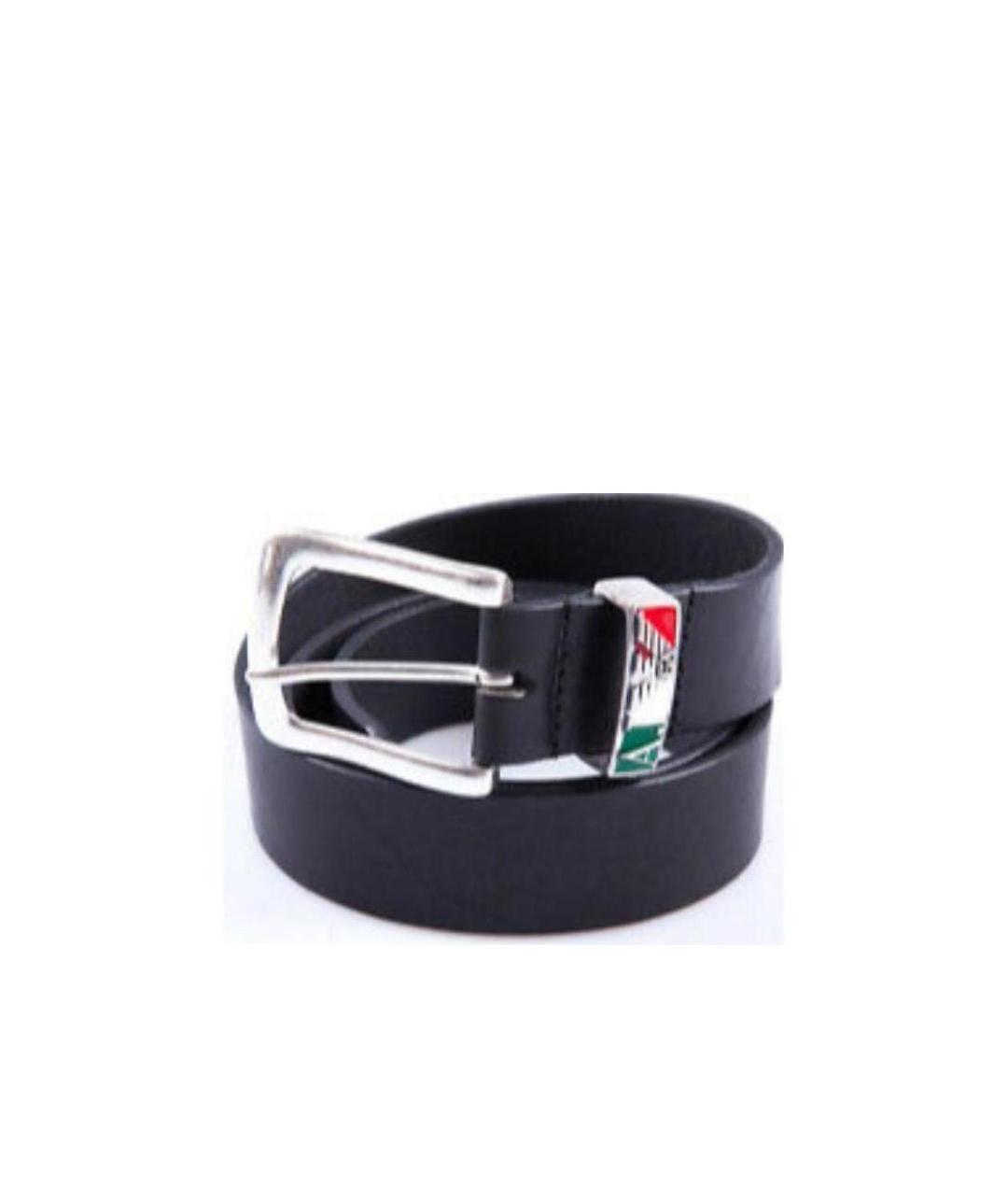 Armani Jeans Logo Belt In Black