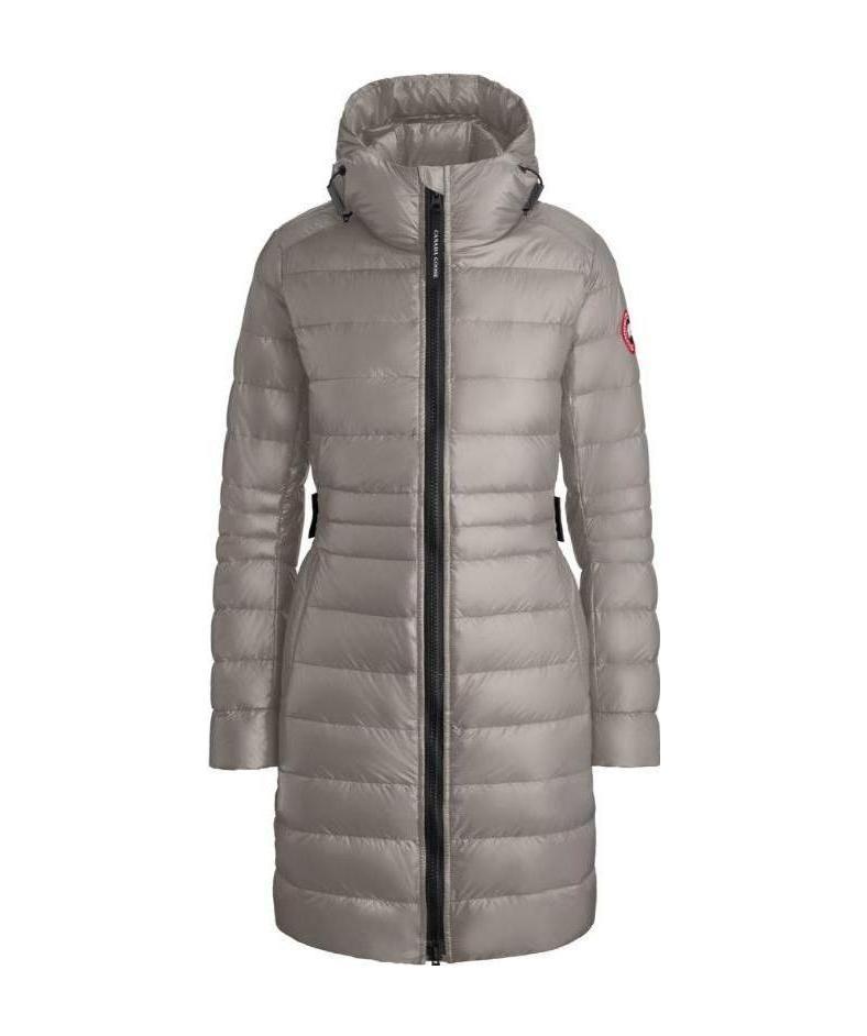 Canada Goose Black Recycled Polyamide Hooded Jacket For Women In Nude