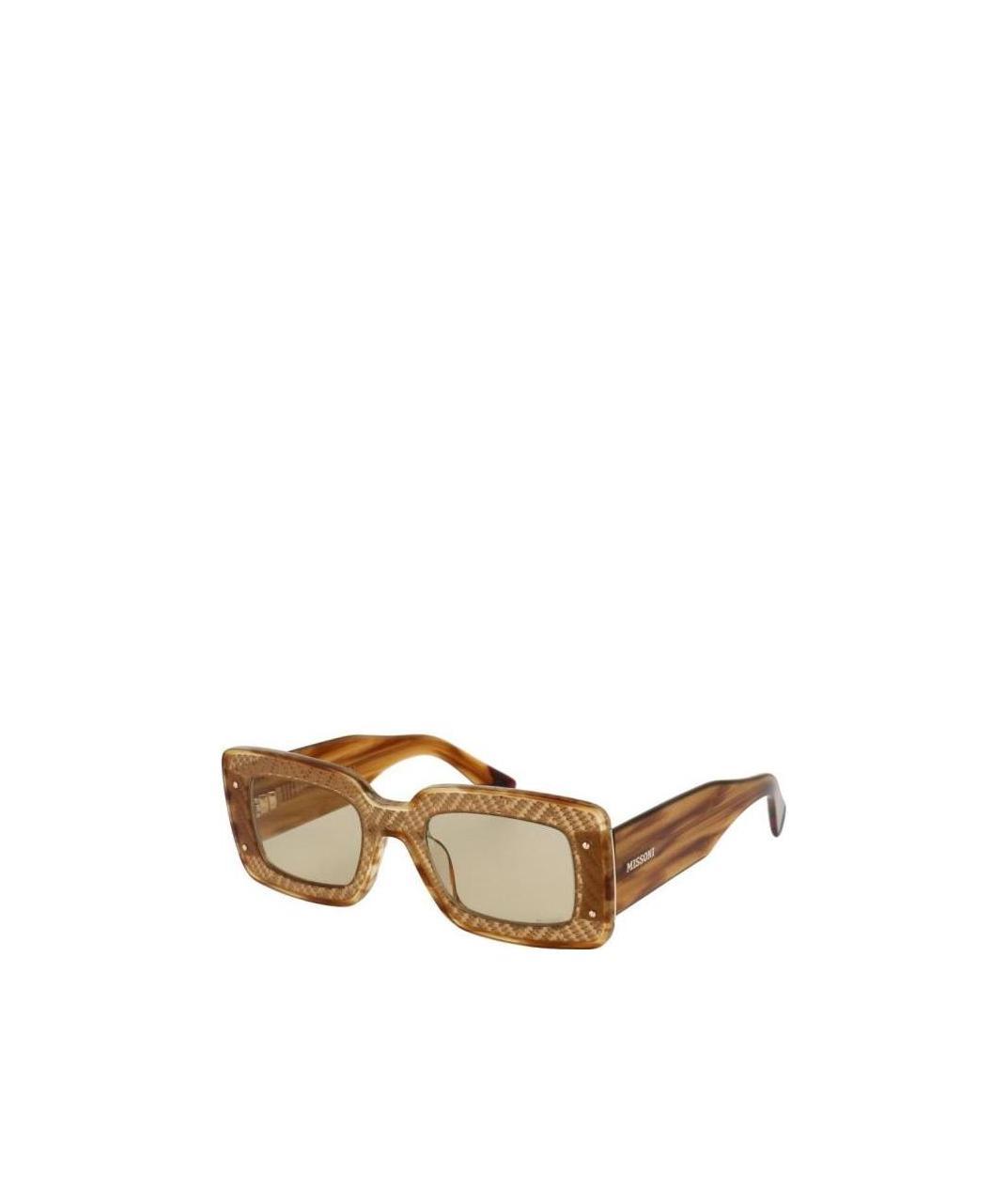 Missoni Logo Print Chunky Sunglasses In Brown