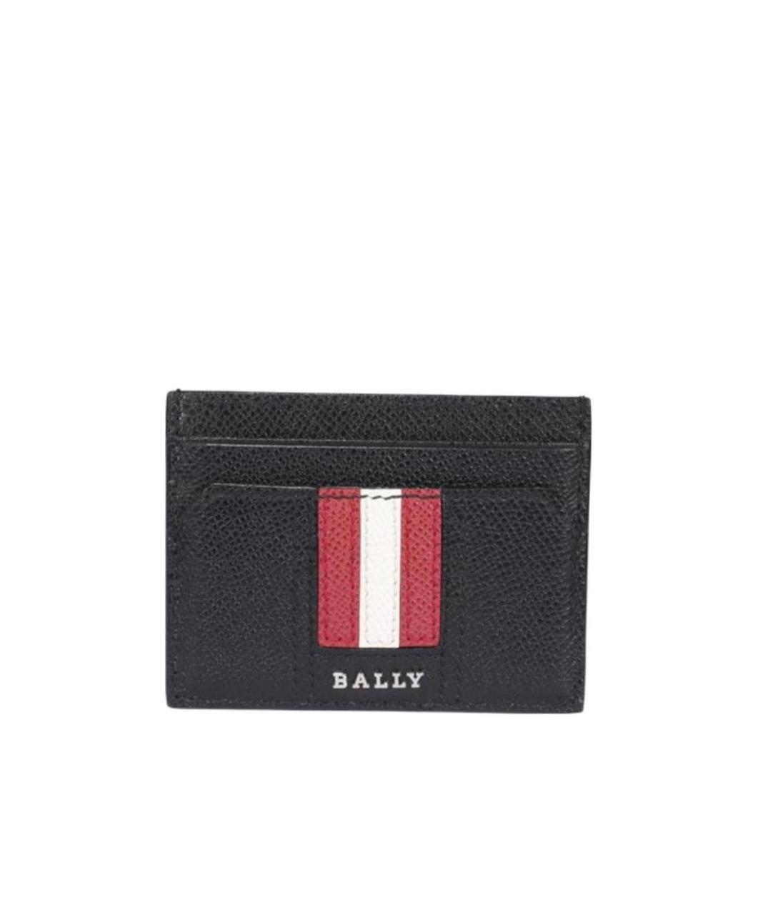 Bally Thar Leather Card Holder In Black