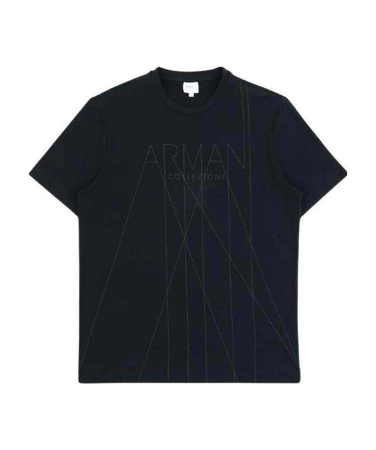 Armani Collezioni Logo T-shirt In Black
