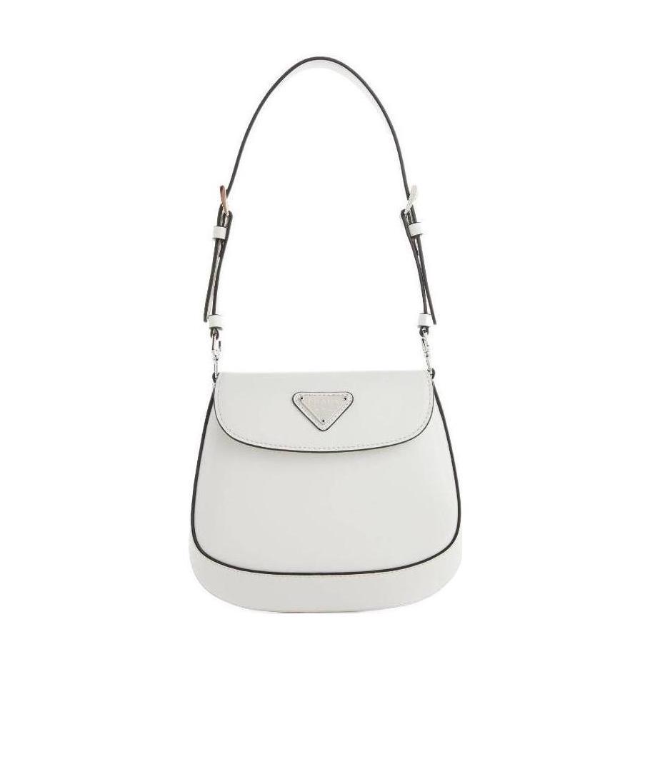 Prada Mini Cleo Shoulder Bag In White