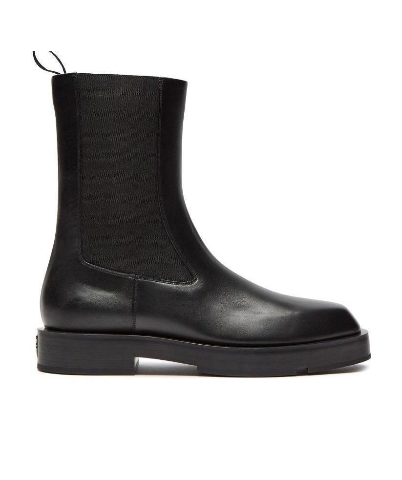 Shop Givenchy 4g Plaque Chelsea Boots In Black