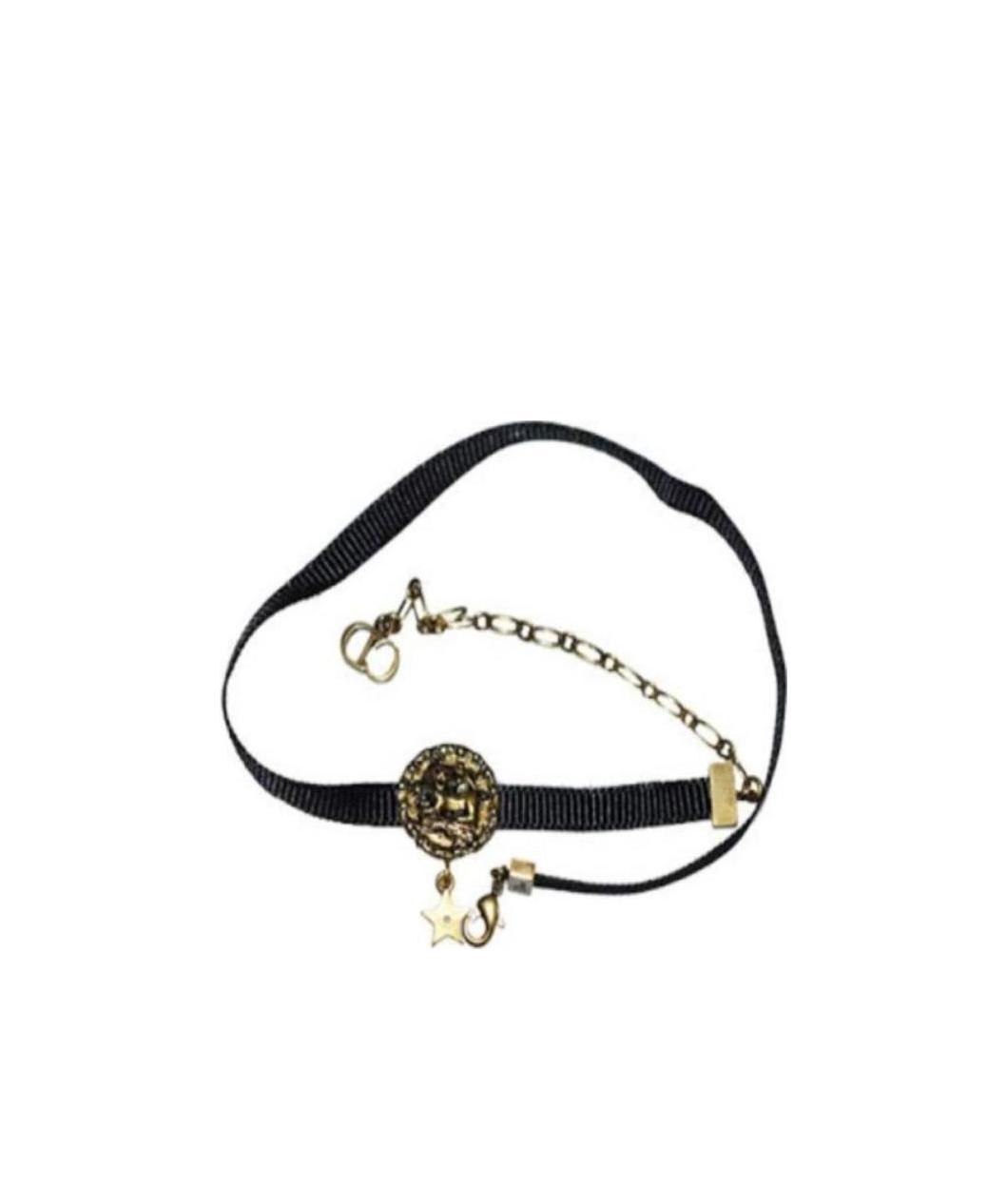 Dior Lion Pattern Bracelet In Black