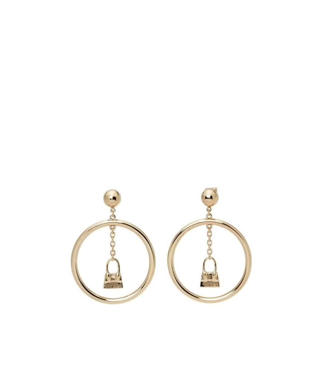 JACQUEMUS LE CHIQUITO DROP HOOP EARRINGS 