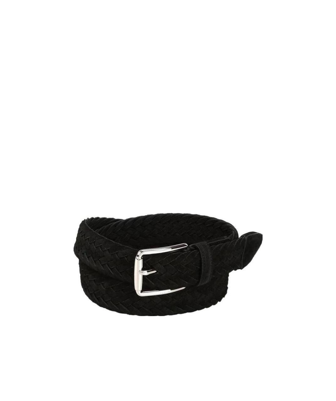 Tod's Woven Belt In Black
