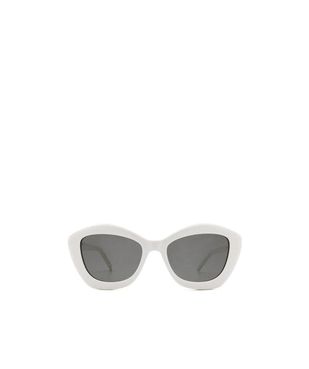 Saint Laurent Sl68 Cat-eye Frame Sunglasses In White
