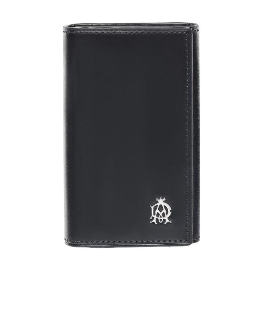 Shop Dunhill Logo Key Bag In Black