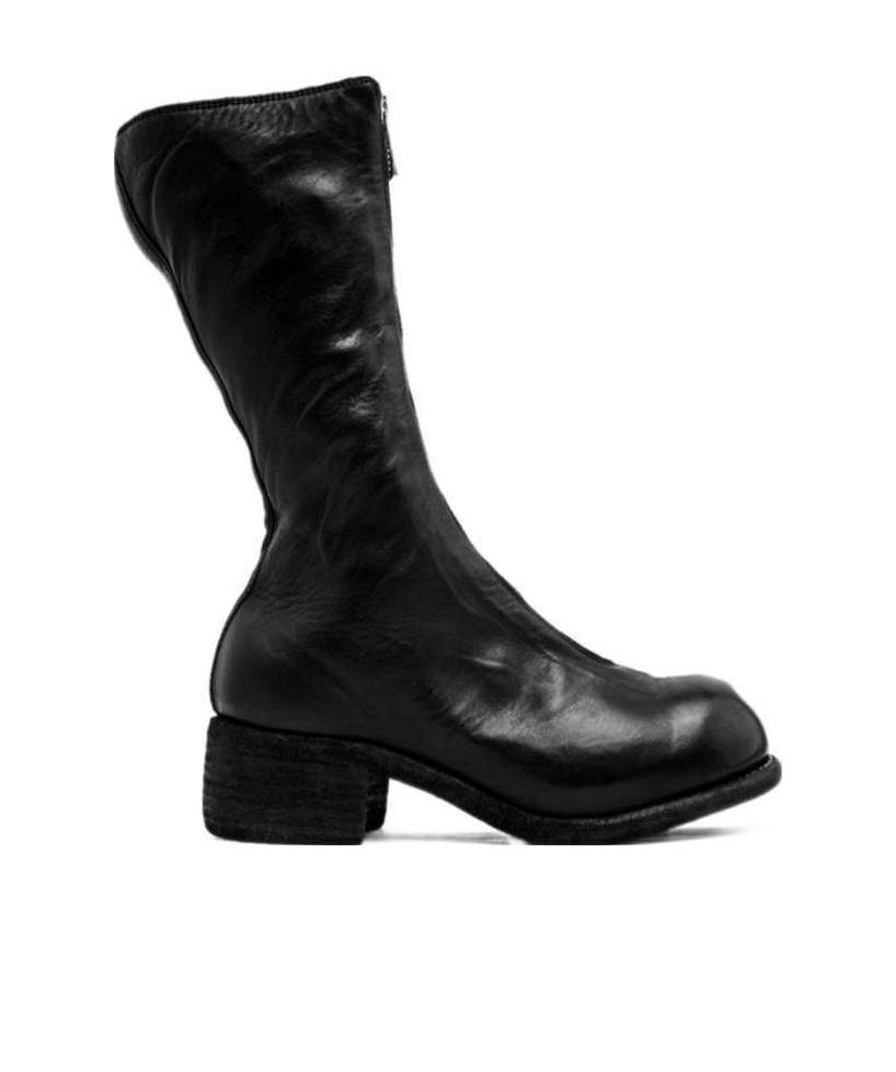 Guidi 40mm Zip-up Knee-length Boots In Black
